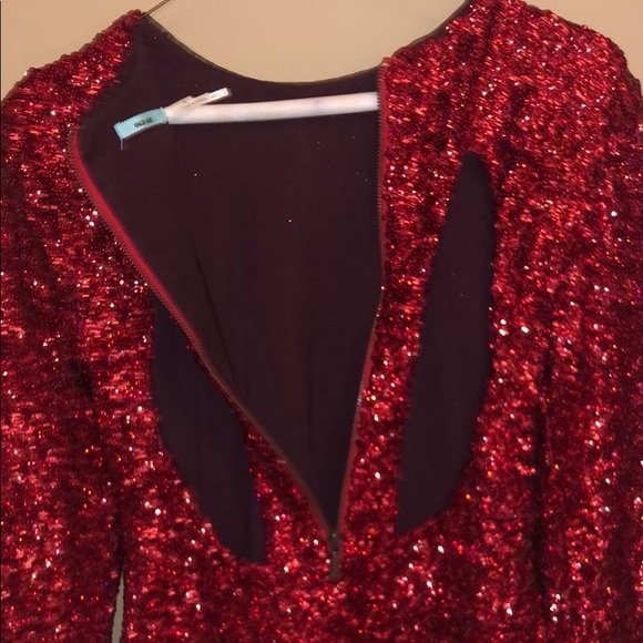 Red Sequin Dress - Picture 4 of 5